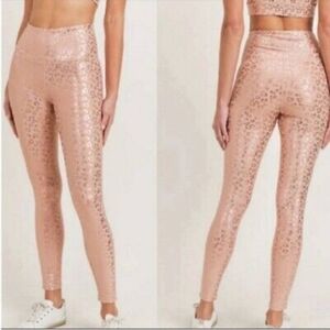 ZYIA ACTIVE Gold Leopard Light n Tight High-Rise 7/8 24" Legging size 8-…